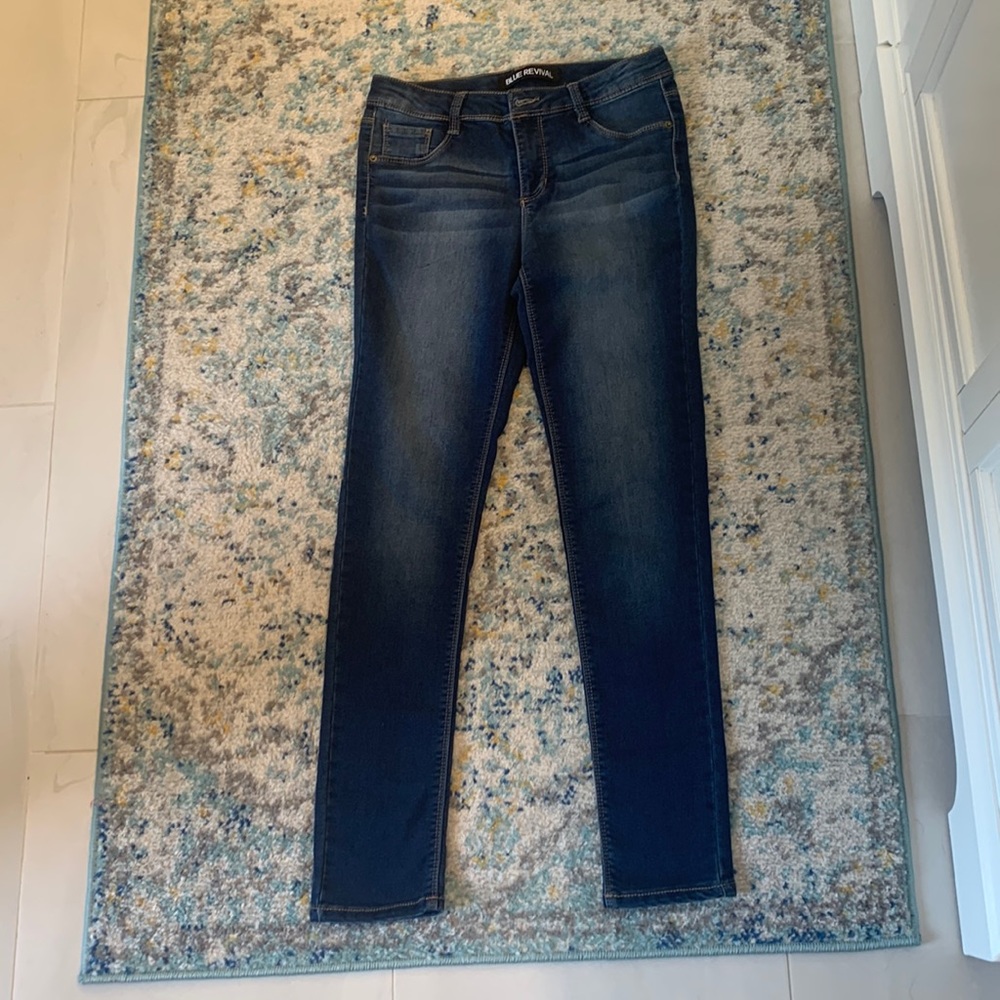 washed Indigo color- skinny jeans